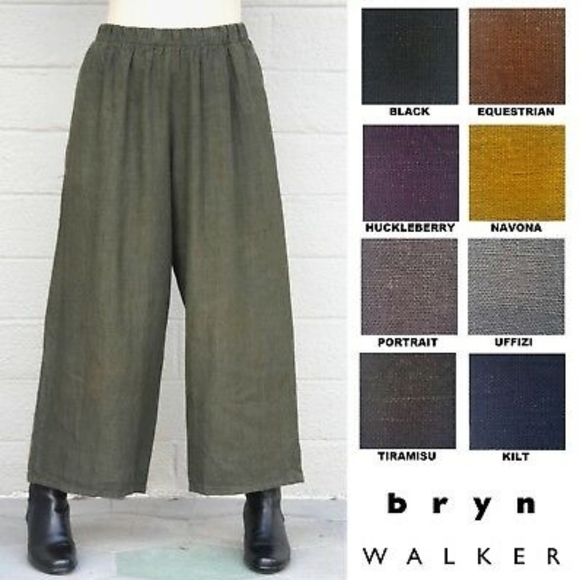 Bryn Walker Flood Pants Linen Crop 